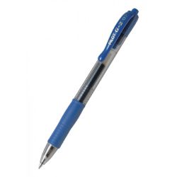 PILOT G2 Stylo bille pointe moyenne rétractable Encre gel Bleue