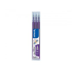 PILOT Pochette de 3 recharges violet roller FriXion Ball pointe moyenne (0,7mm)