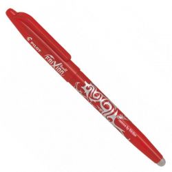 PILOT FRIXION BALL 07 Stylo bille effaçable pointe moyenne encre gel Rouge