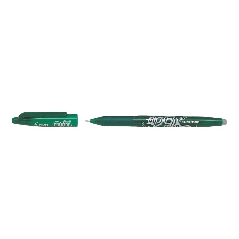 PILOT FRIXION BALL 07 Stylo bille effaçable Pointe Moyenne Encre gel Verte