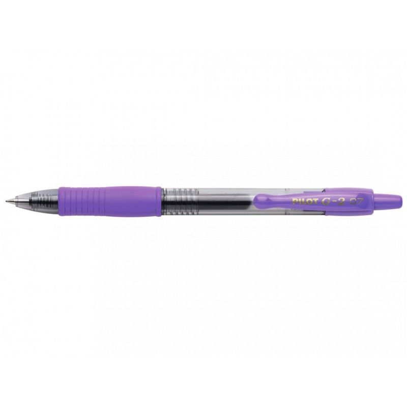 PILOT G2 Stylo bille pointe moyenne rétractable encre gel Violette