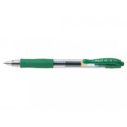 PILOT G2 Stylo à bille pointe fine rétractable encre gel Verte