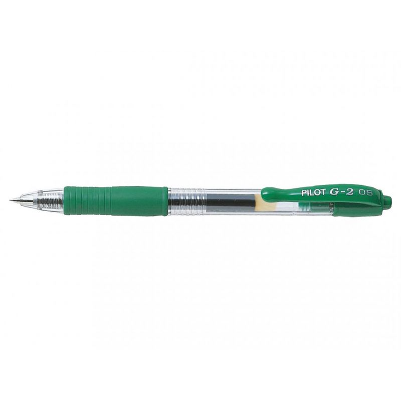 PILOT G2 Stylo à bille pointe fine rétractable encre gel Verte