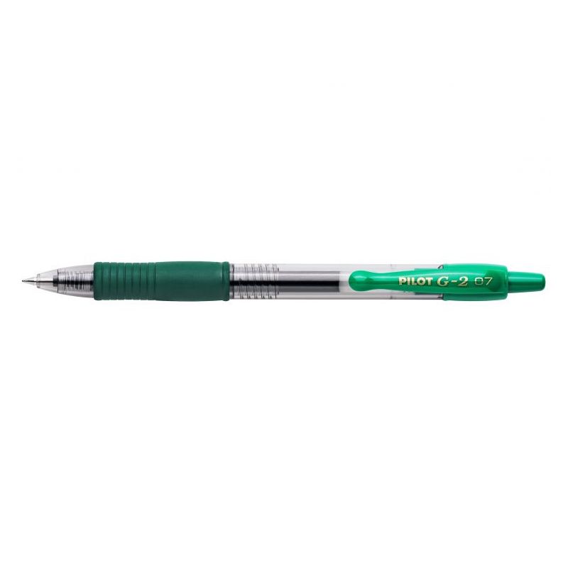 PILOT Stylo bille pointe moyenne rétractable encre gel Verte