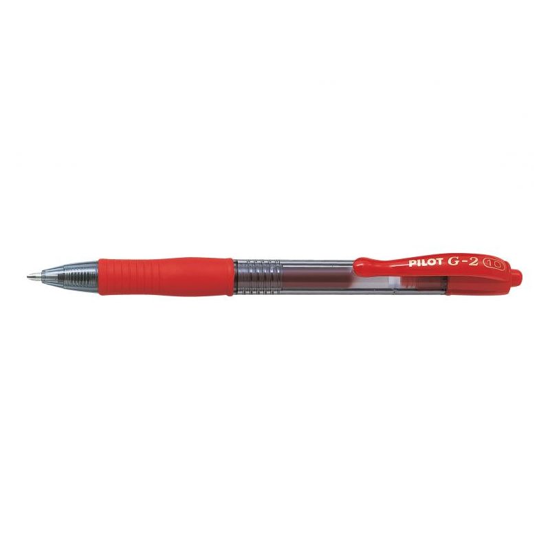 PILOT G2 Stylo à bille pointe large rétractable encre gel Rouge