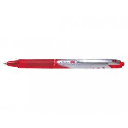 PILOT V BALL RT 07 Stylo roller pointe métal rétractable Moyenne Encre liquide Rouge