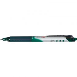 PILOT V BALL RT 07 Stylo roller pointe métal rétractable Moyenne Encre liquide Verte