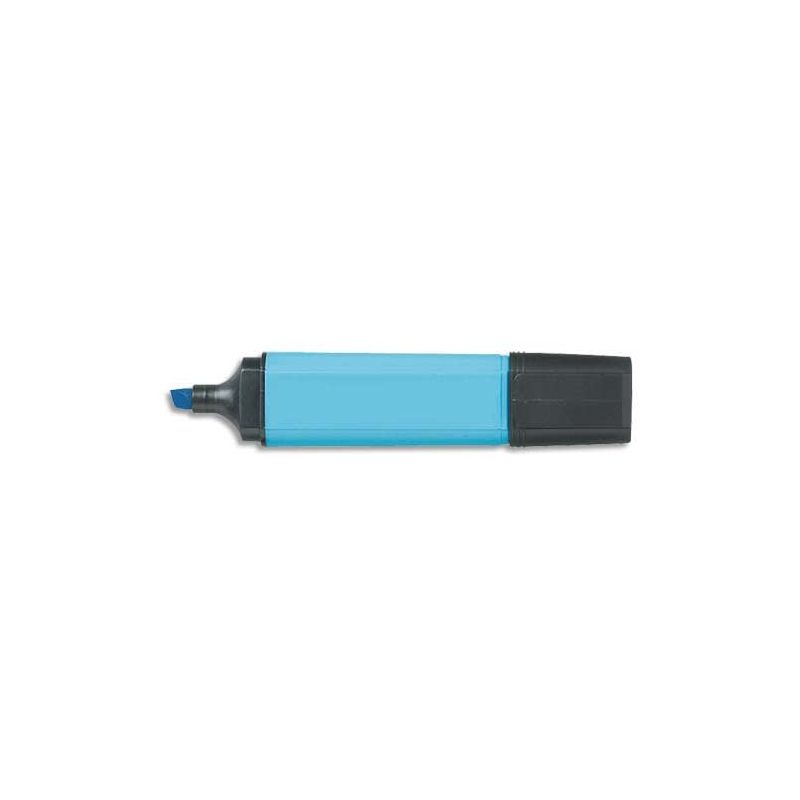 Surligneur pointe biseautée coloris Bleu