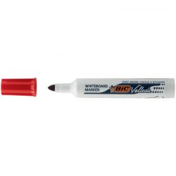 BIC VELLEDA 1711 Marqueur effaçable à sec Pointe ogive Encre Rouge