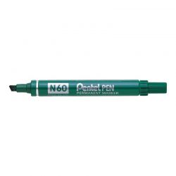 PENTEL N60 Marqueur permanent pointe biseau Encre Verte indélébile