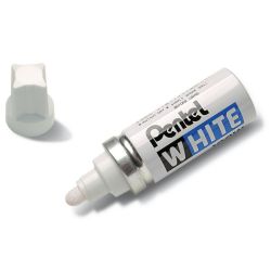 PENTEL Marqueur peinture pointe en fibre ogive large Coloris Blanc