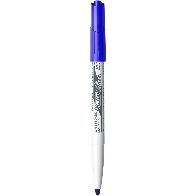 BIC VELLEDA 1741 Feutre effaçable à sec Pointe ogive Encre Bleue