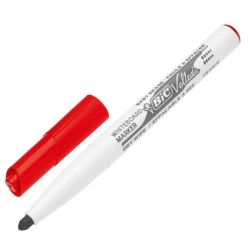 BIC VELLEDA 1741 Feutre effaçable à sec Pointe ogive Encre Rouge