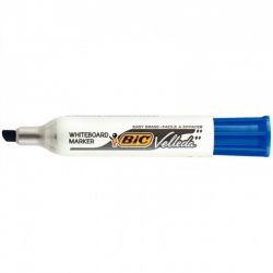 BIC VELLEDA 1781 Marqueur effaçable à sec pointe biseau Encre Bleu