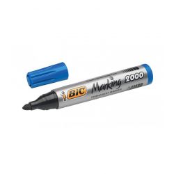 BIC Marqueur permanent pointe ogive Encre à base d'alcool Bleue