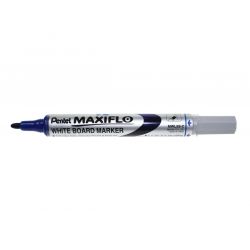 PENTEL MAXIFLO Marqueur effaçable sec Pointe ogive moyenne Encre liquide base Alcool Bleue