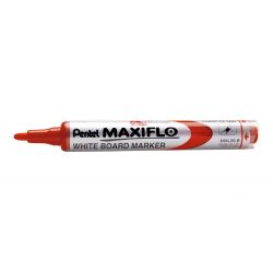 PENTEL MAXIFLO Marqueur effaçable sec Pointe ogive moyenne Encre liquide base Alcool Rouge
