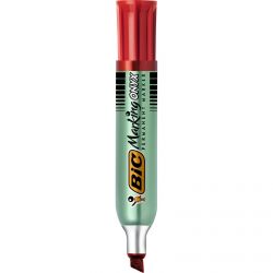 BIC ONYX 1481 Marqueur permanent pointe biseau Encre Rouge indélébile