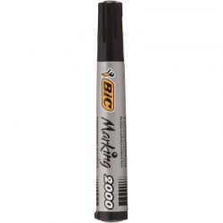 BIC MARKING 2000 Marqueur permanent pointe ogive Encre à base d'alcool Noire