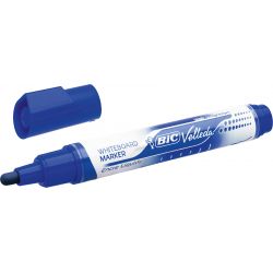BIC VELLEDA Liquid' ink Marqueur effaçable à sec Pointe ogive large Encre liquide Bleue