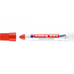 EDDING 950 Marqueur pate colorée et encre permanente Rouge pour toutes surfaces