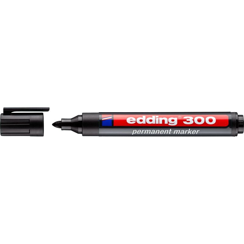 EDDING 300 Marqueur permanent pointe ogive Coloris Noir