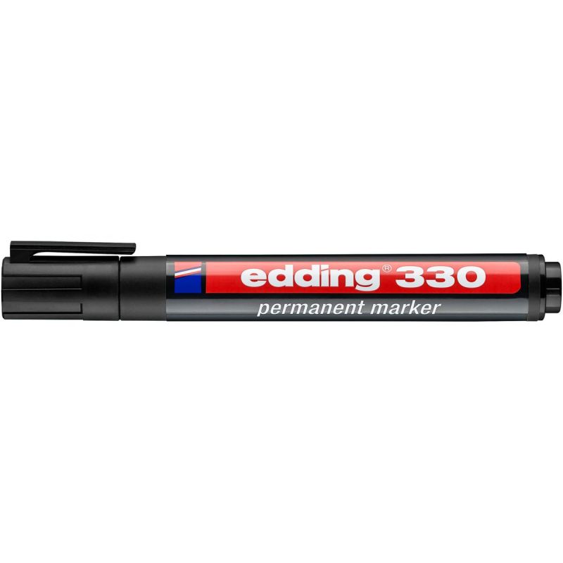 EDDING 330 Marqueur permanent Pointe biseautée coloris Noir