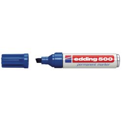 EDDING 500 Marqueur permanent pointe biseautée coloris bleu