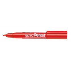 PENTEL NN50 Marqueur permanent pointe ogive encre Rouge formule écologique