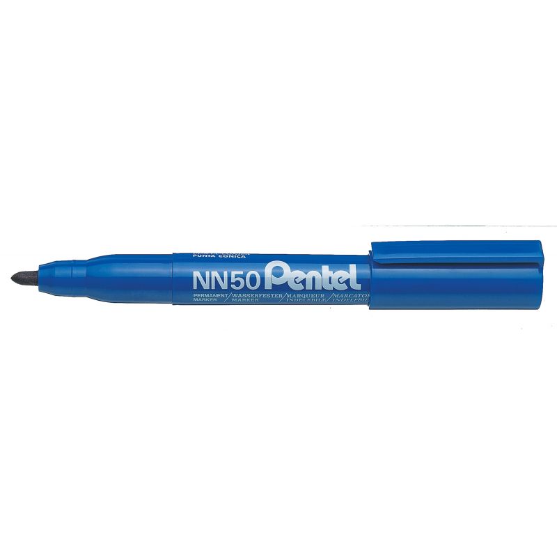 PENTEL NN50 Marqueur permanent pointe ogive encre Bleue formule écologique