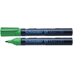 SCHNEIDER MAXX 230 Marqueur permanent pointe ogive Encre verte à faible odeur