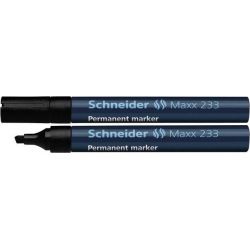 SCHNEIDER MAXX 233 Marqueur permanent pointe biseautée Encre Noire à faible odeur