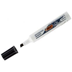 BIC VELLEDA 1791 Marqueur effaçable à sec pour tableaux Blancs pointe biseau encre cétone Noire