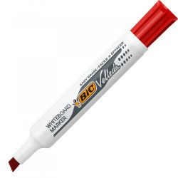 BIC VELLEDA 1791 Marqueur effaçable à sec pour tableaux Blancs pointe biseau encre cétone rouge