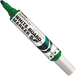 PENTEL MAXIFLO Marqueur effaçable à sec pointe ogive large encre liquide verte