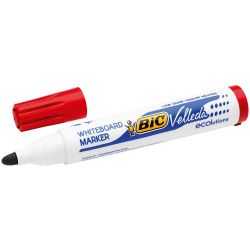 BIC VELLEDA 1701 Marqueur effaçable à sec pour tableaux Blancs pointe ogive encre rouge