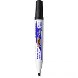 BIC VELLEDA 1701 Marqueur effaçable à sec pour tableaux Blancs pointe biseautée Encre Noire