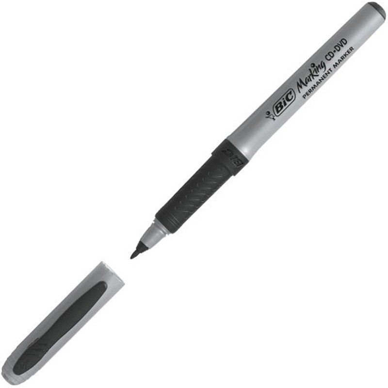 BIC Marqueur CD Pointe fine Encre Noire