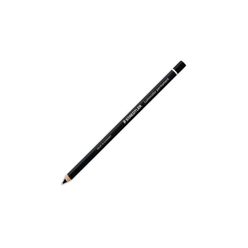 STAEDTLER Boîte de 12 crayons marqueur à sec permanent toutes surfaces Encre Noir