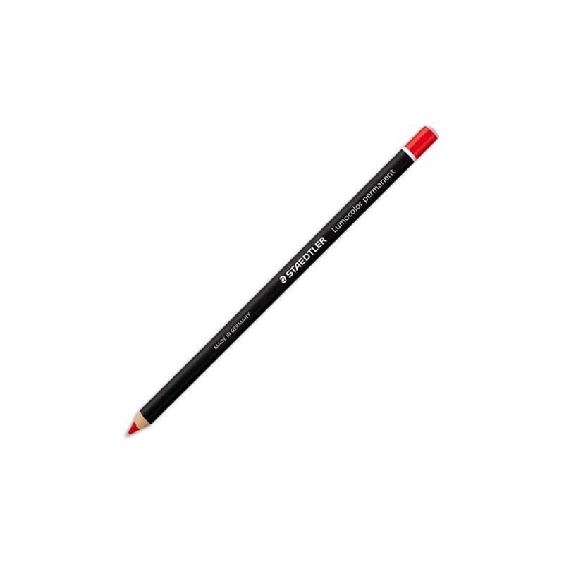 STAEDTLER Boîte de 12 crayons marqueur à sec permanent toutes surfaces Encre rouge