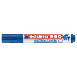 EDDING 660 Marqueur effaçable à sec pointe ogive Encre Bleue