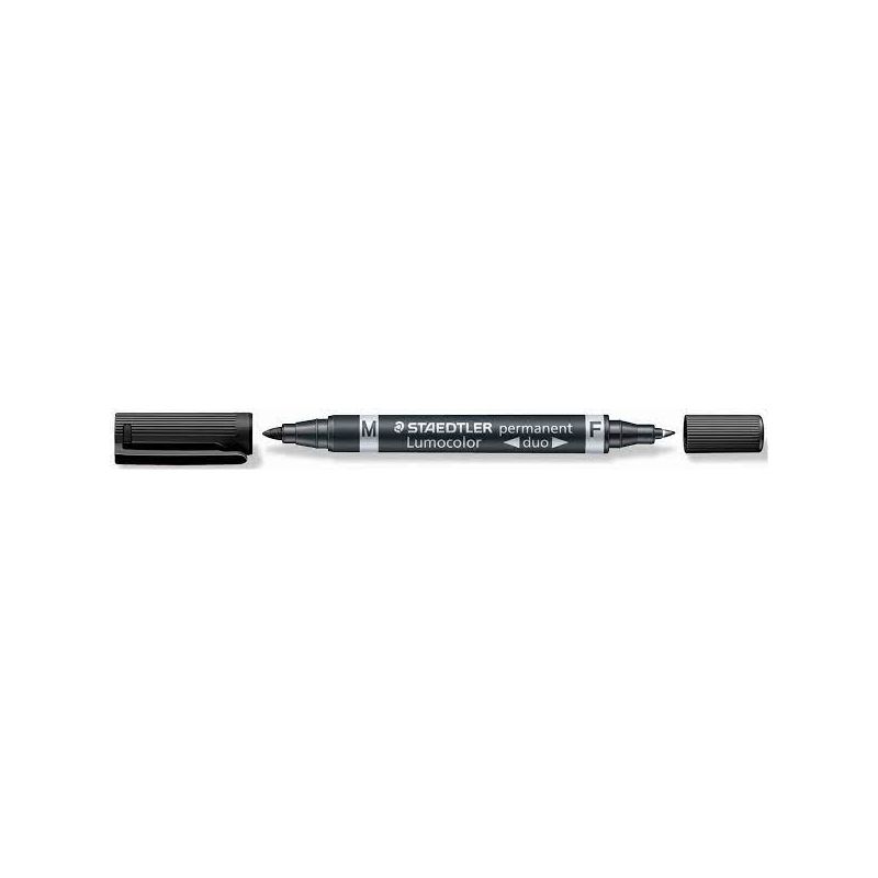 STAEDTLER LUMOCOLOR Marqueur permanent double pointe coloris noir