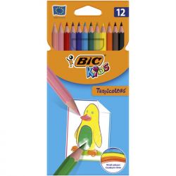 BIC Etui 12 crayons de couleur TROPICOLORS'2