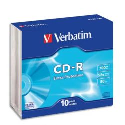 VERBATIM p/10 cdr 700 mb, 52x slim