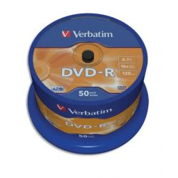 VERBATIM tour de 50 DVD-R 16x