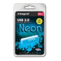 INTEGRAL Clé USB 3.0 Neon 64Go Bleue