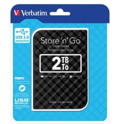 VERBATIM Disque dur 2,5 USB 3.0 Store'N'Go Style 2To Noir