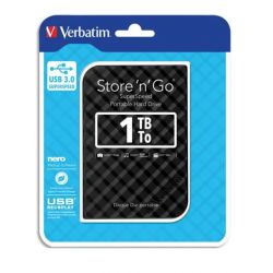 VERBATIM Disque dur 2,5 USB 3.0 Store'N'Go Style 1To Noir