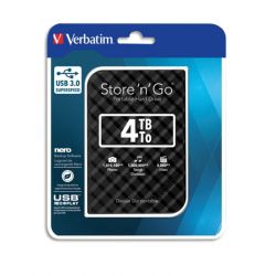 VERBATIM Disque dur 2,5'' USB 3.0 Style Noir 4To