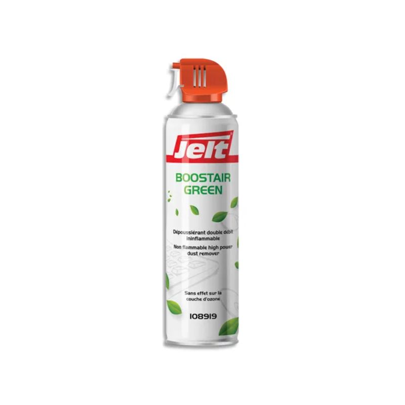 JELT Aérosol dépoussiérant BOOSTAIR GREEN gaz1234ze HFO sans HFC 650ml